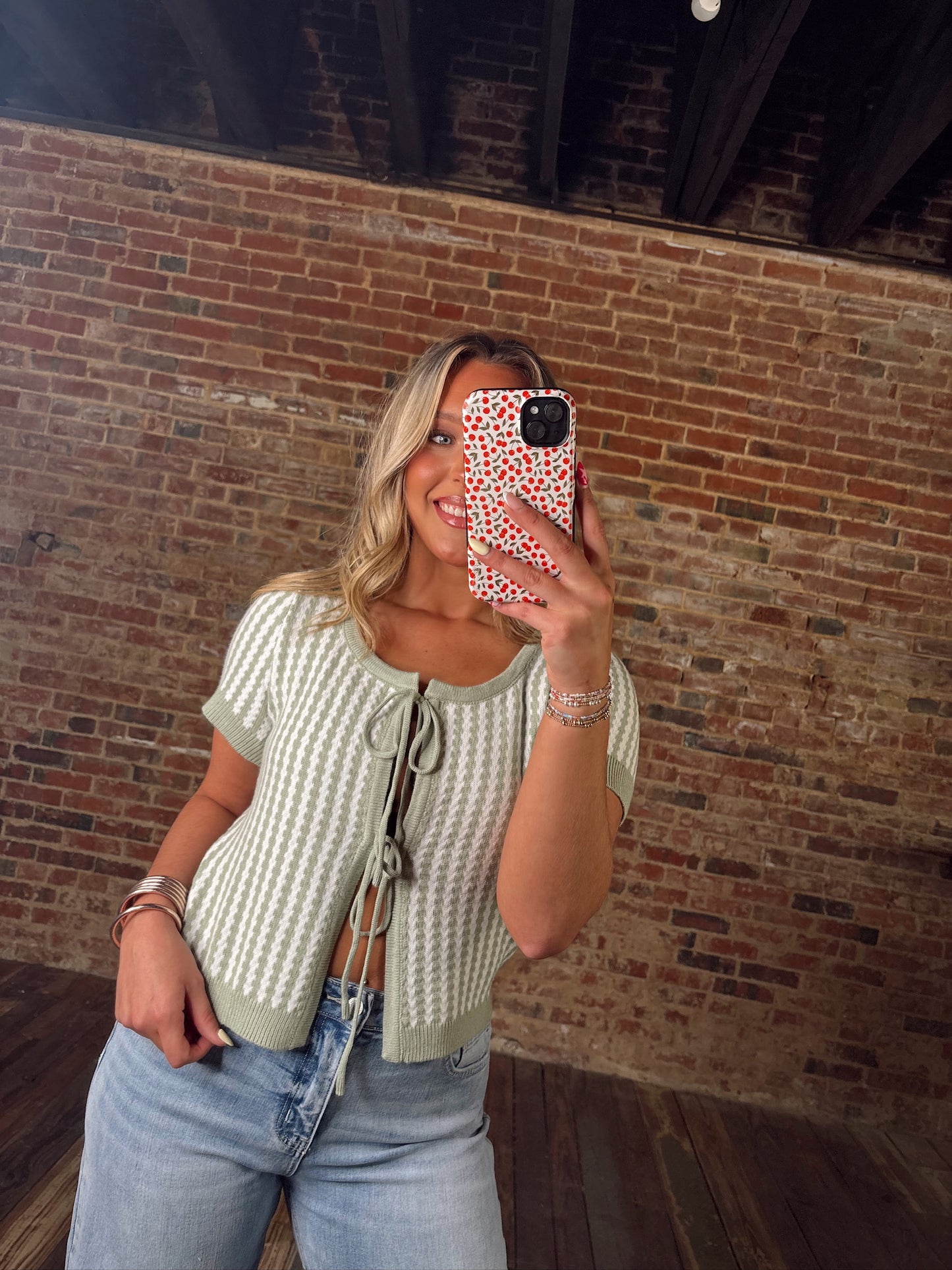 Sage + Sweet Tie Top