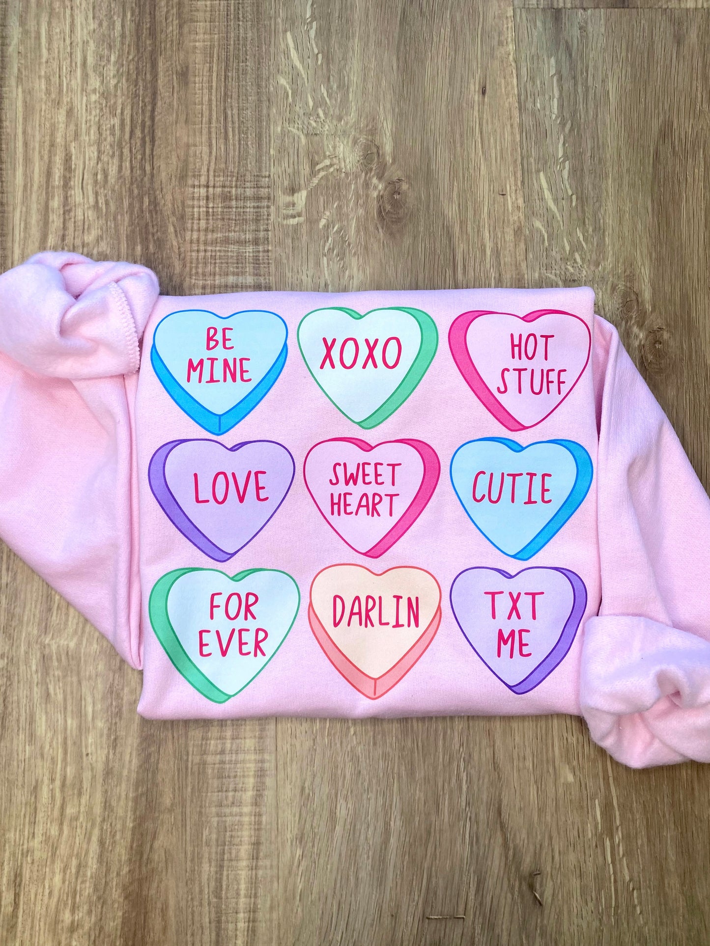 Candy Conversation Hearts Sweatshirt