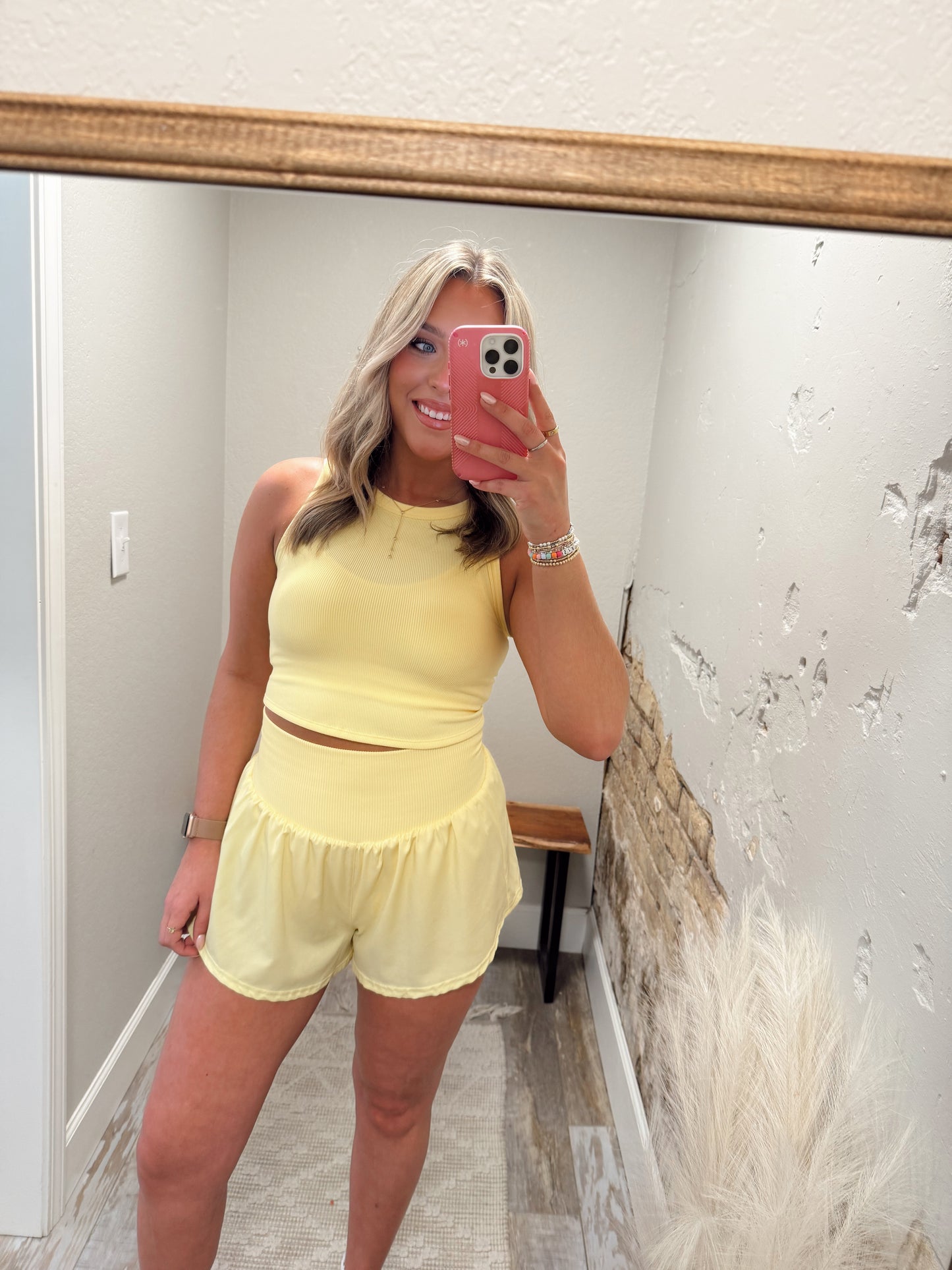 Seamless Muscle Tank - Yellow
