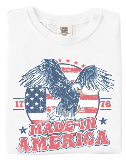Distressed Made In America Tee