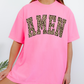 Leopard Amen Tee
