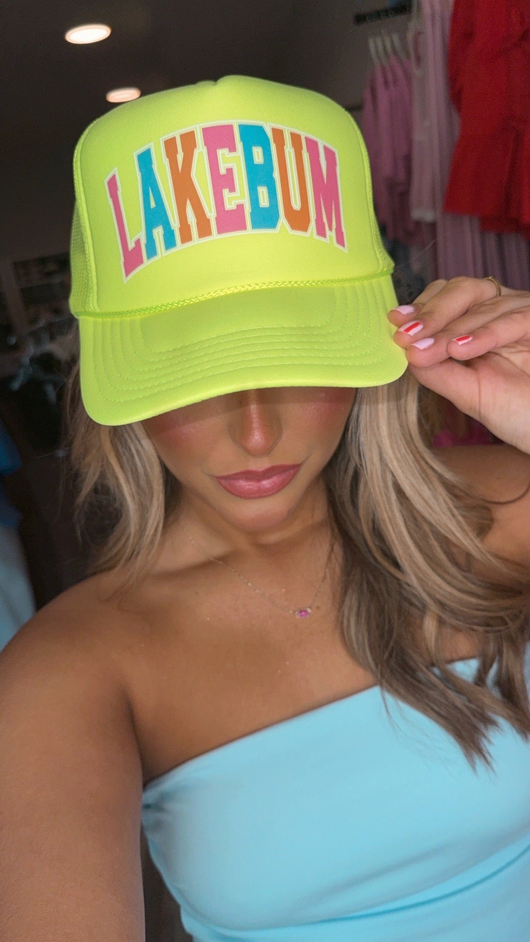 Colorful Lakebum Trucker Hat