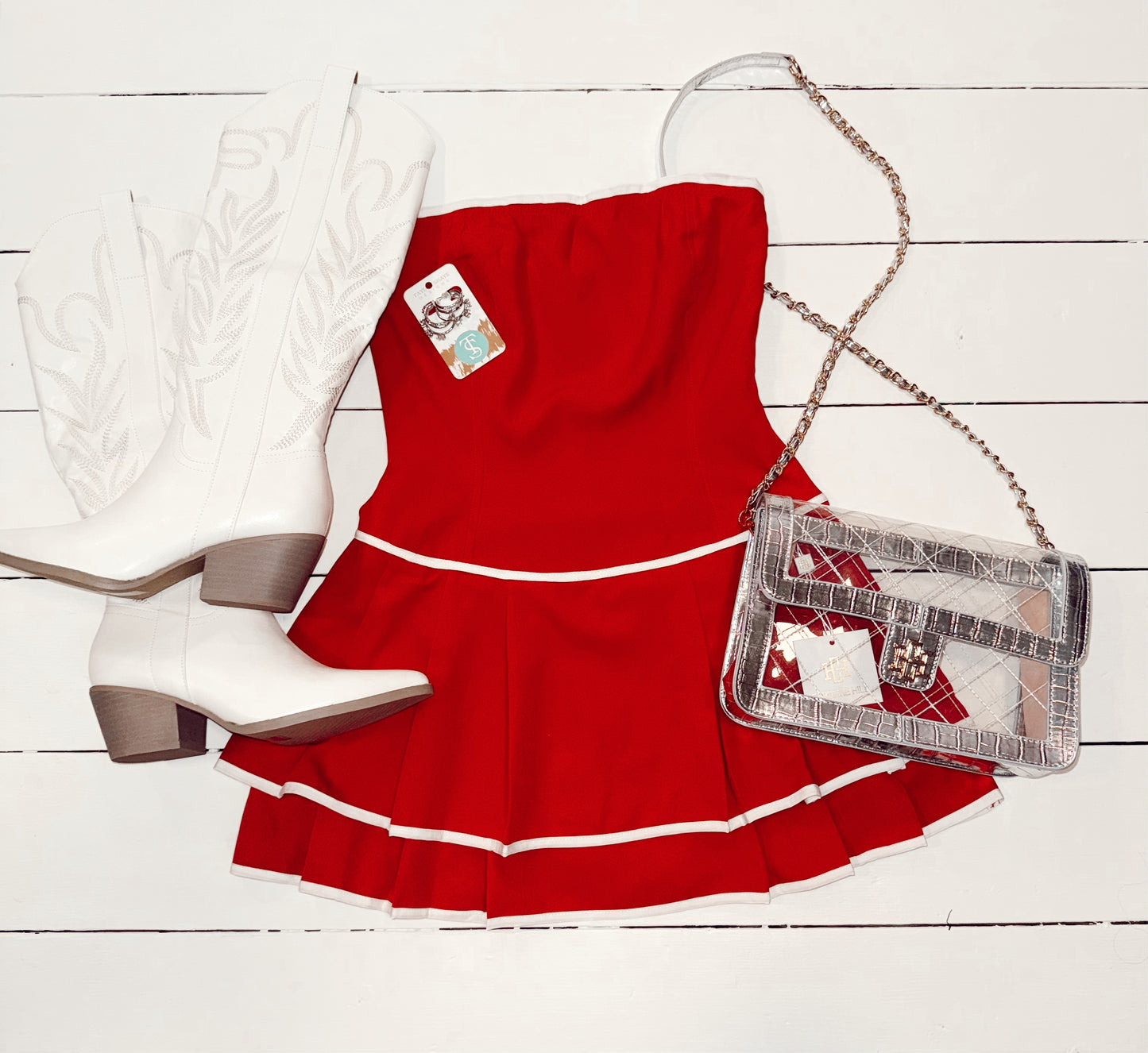 Football Szn Dress - Red