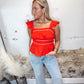 Bow Bliss Top - Red