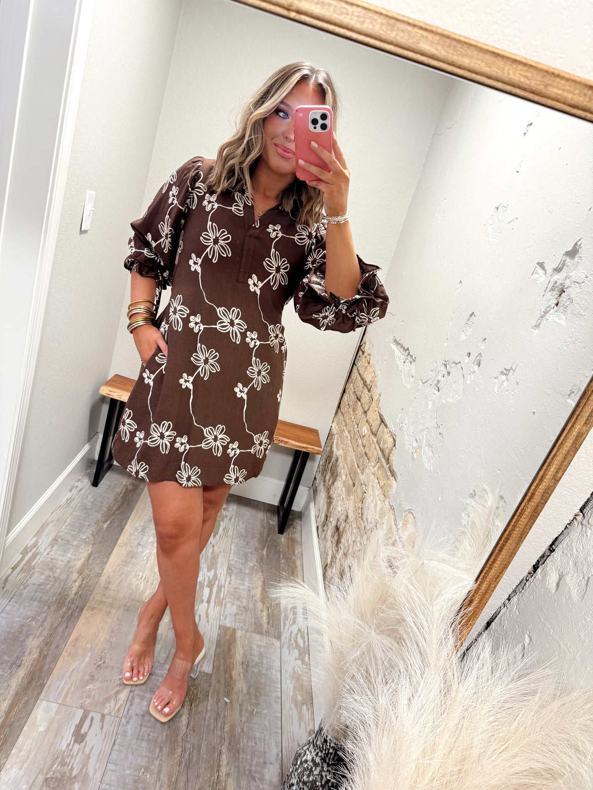 Oak + Ivory Dress - Brown