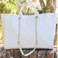 Melissa Tote Bag - Cream Quilted LD