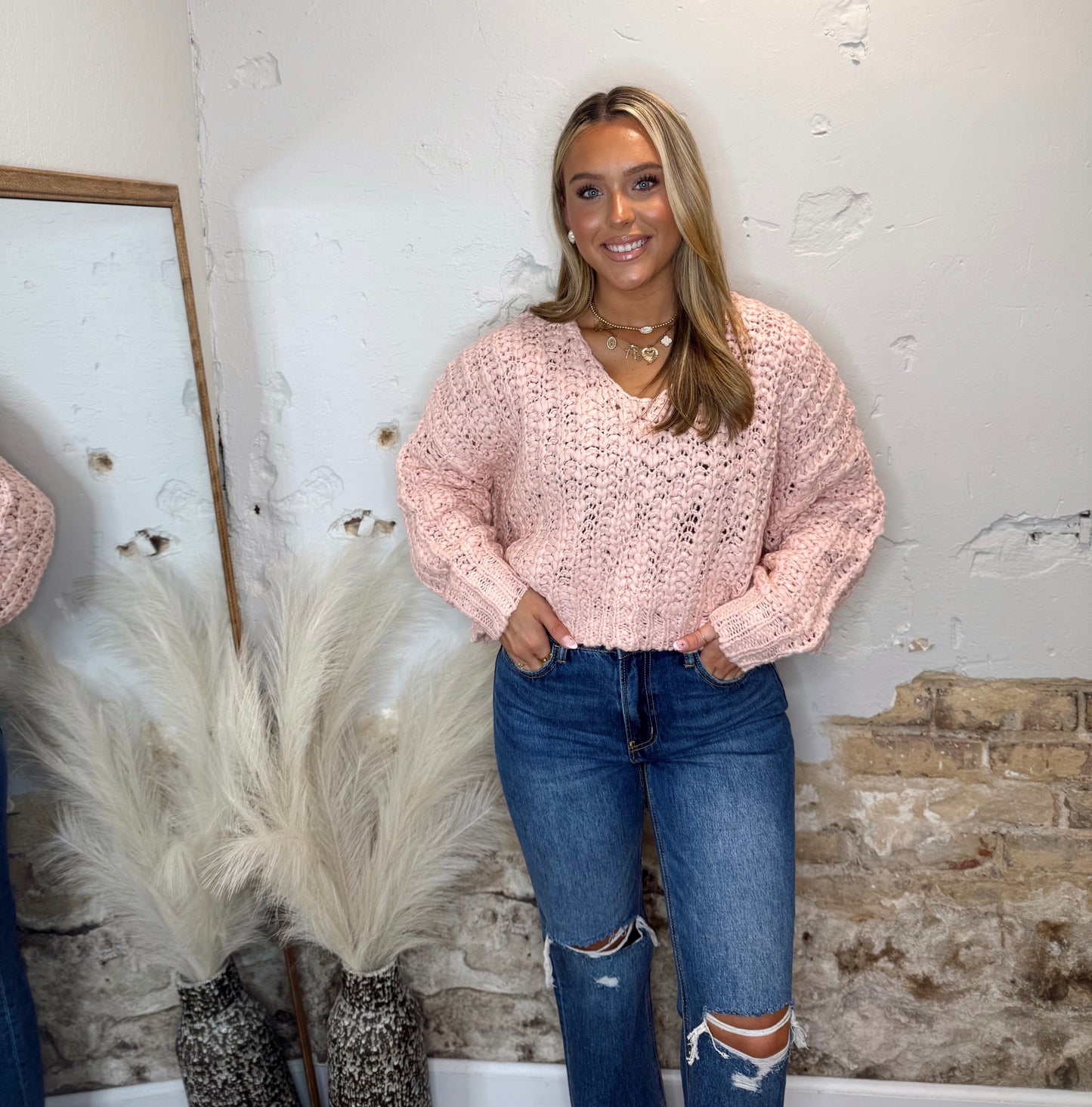 Soft Season Sweater - Pink