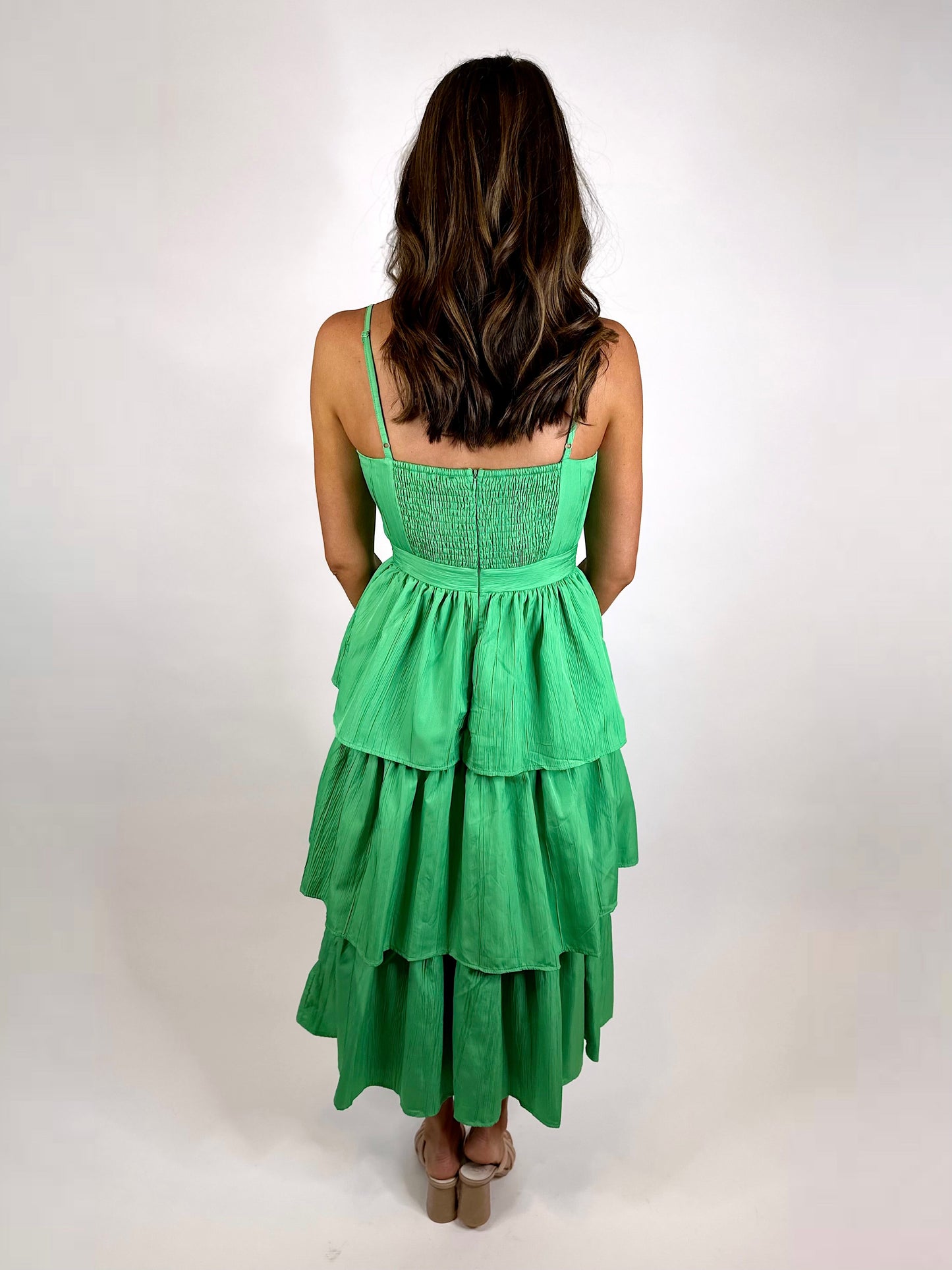 With Love Midi Dress - Kelly Green