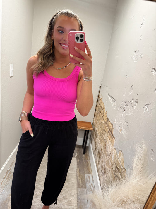 It Girl Tank - Hot Pink