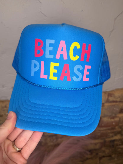 Beach Please Trucker Hat