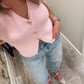 Sweater Vest Top - Pink