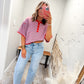 Boardwalk Babe Top - Red/Blue