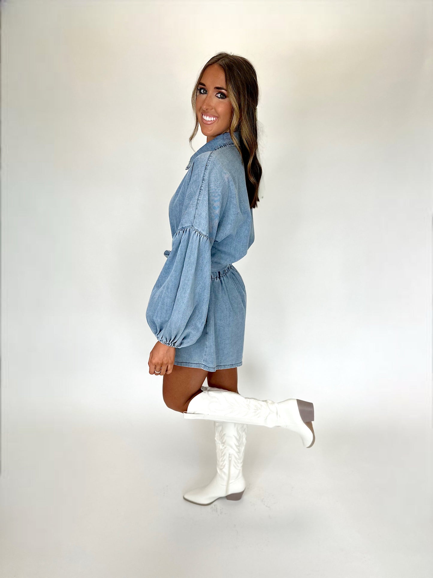 Nashville Nights Denim Romper