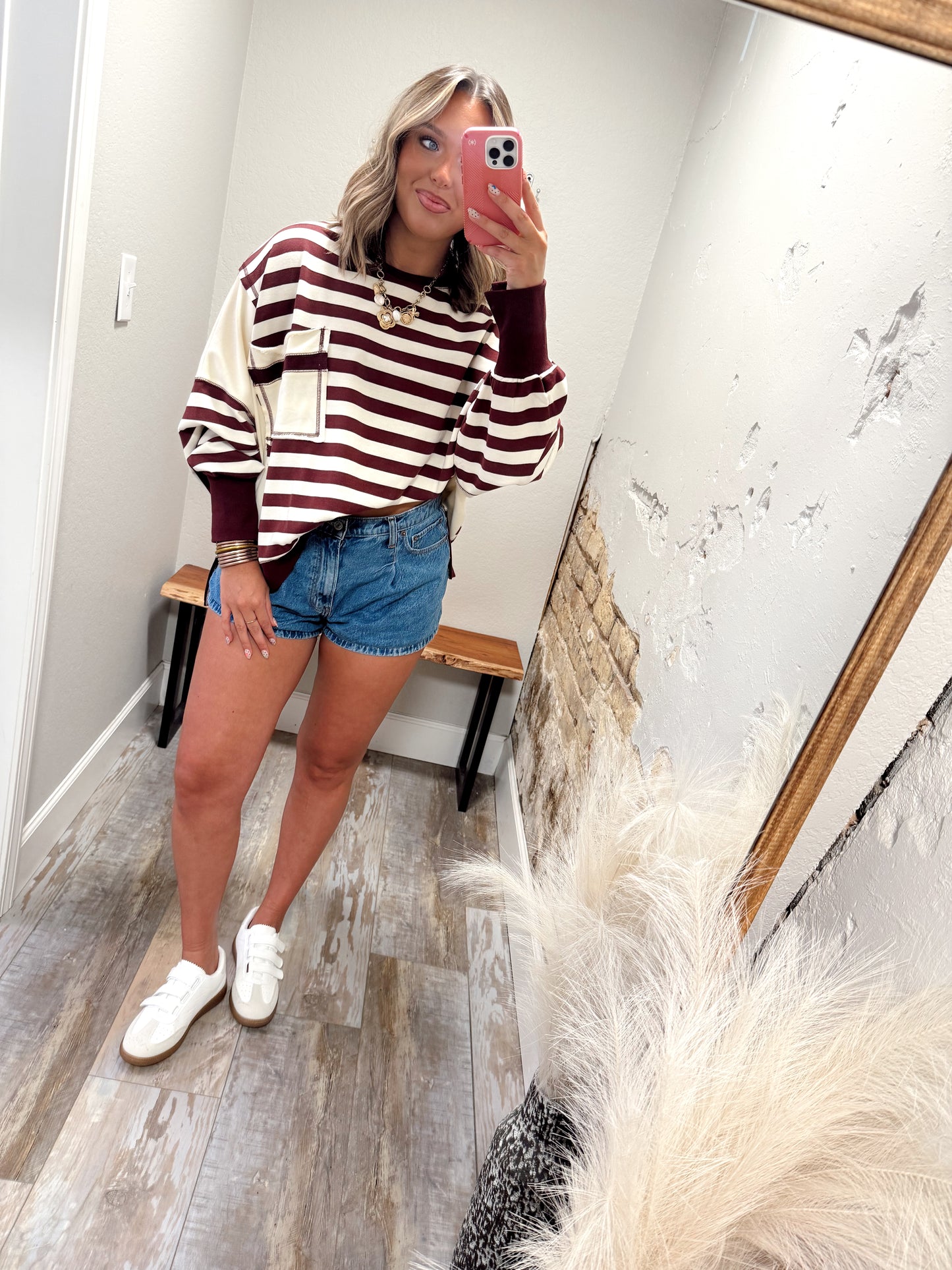 Maroon Market Pullover