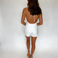 Look My Way Romper - White
