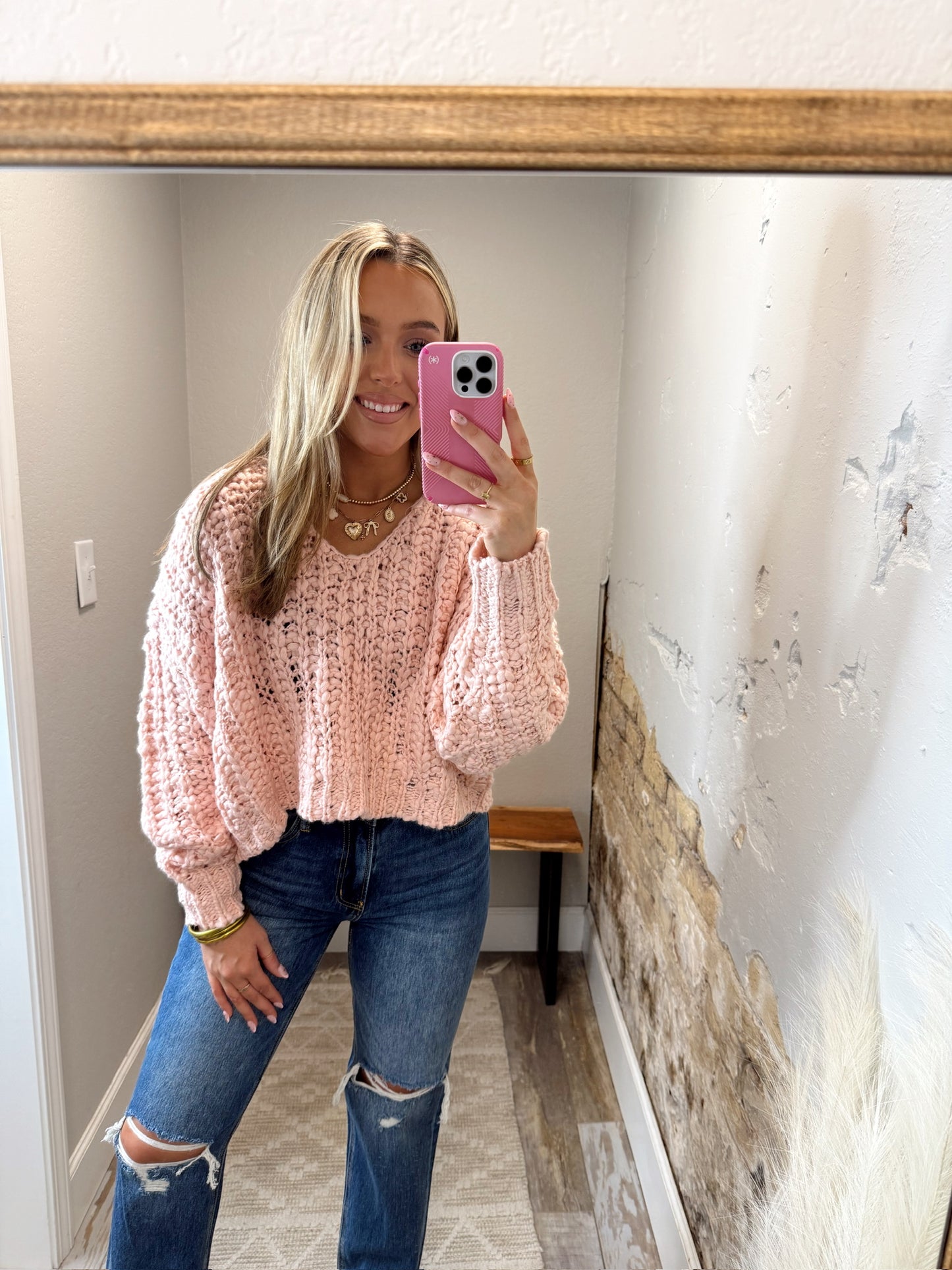 Soft Season Sweater - Pink