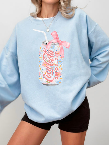 Floral Coke Zero Soda Can Sweatshirt