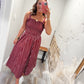 Southern Saturdays Midi - Maroon
