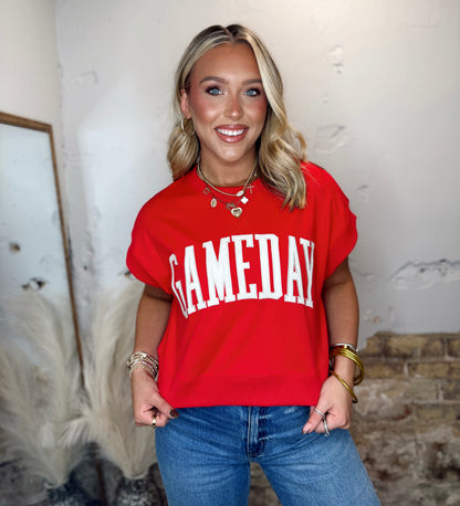 Cozy Gameday Sweater - Red