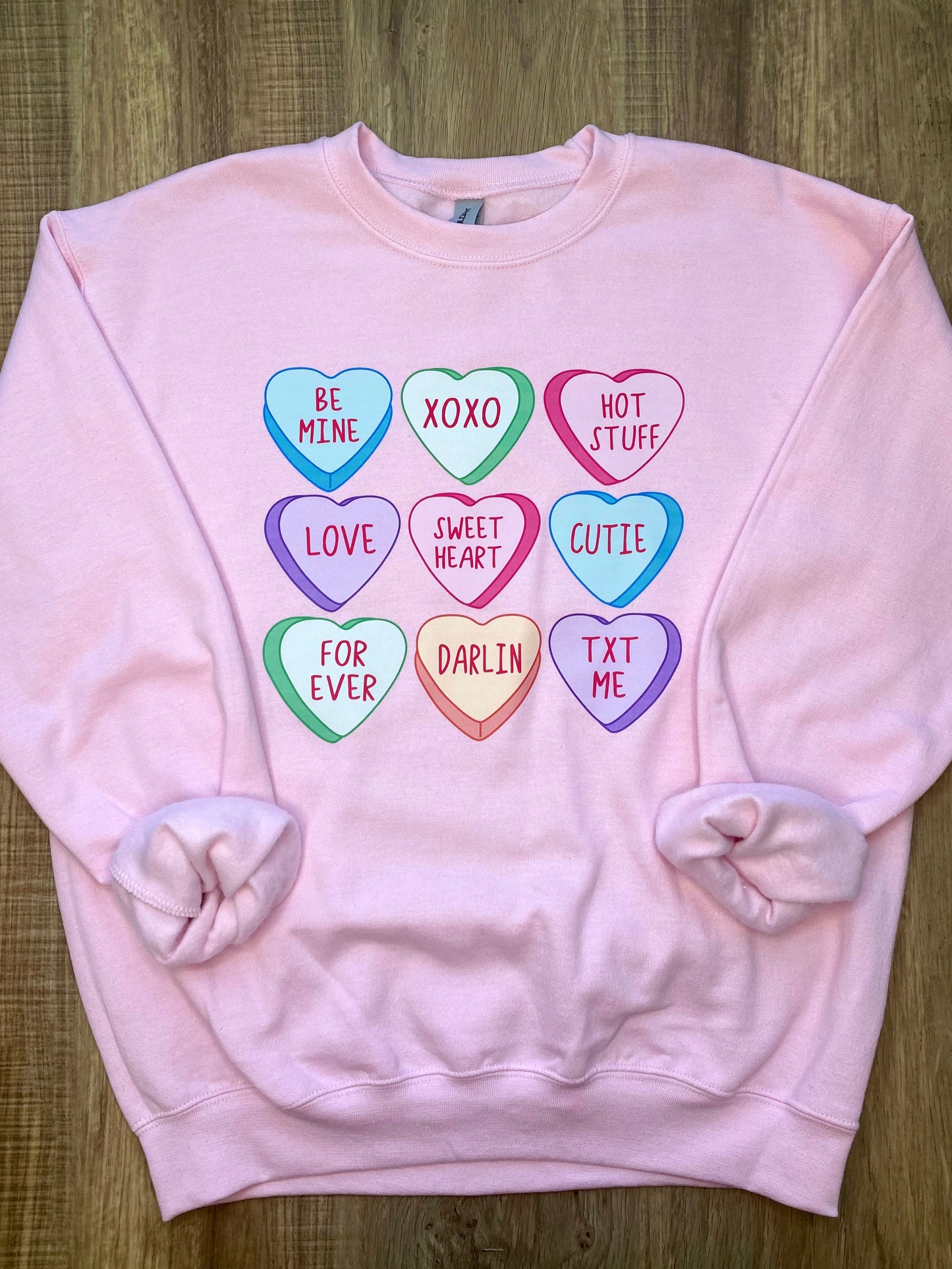 Candy Conversation Hearts Sweatshirt