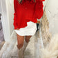 Cloud Nine Cardigan - Red