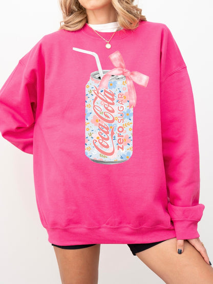 Floral Coke Zero Soda Can Sweatshirt