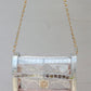 Quinn Quilted Clear Bag - Platinum