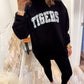Tigers Oversized Mockneck - Black Zebra/Black