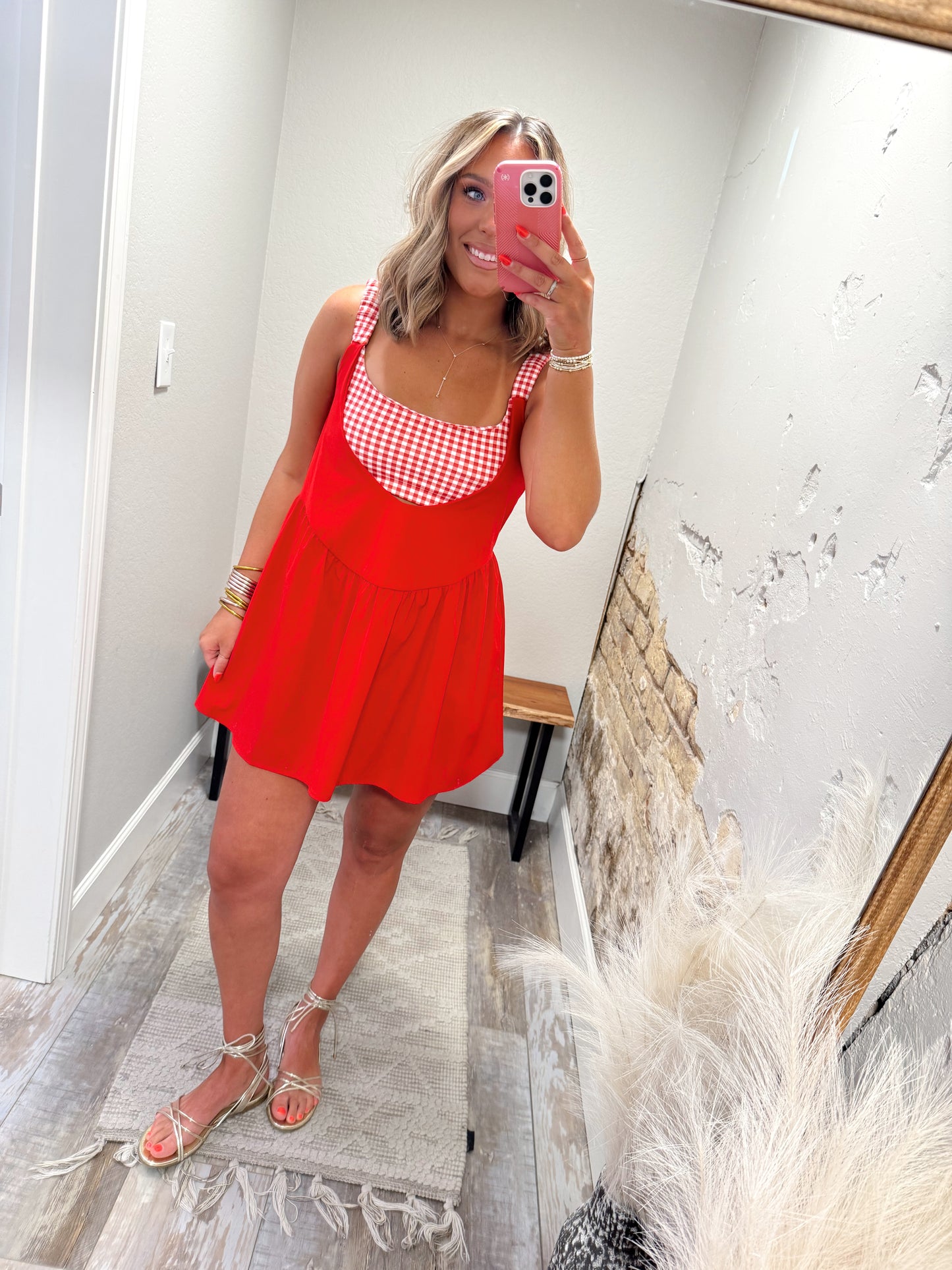 At The Grove Active Dress - Red