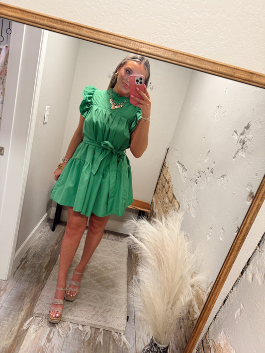 So Lovely Dress - Kelly Green