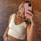 Tori Lace Tank - Butter Cream