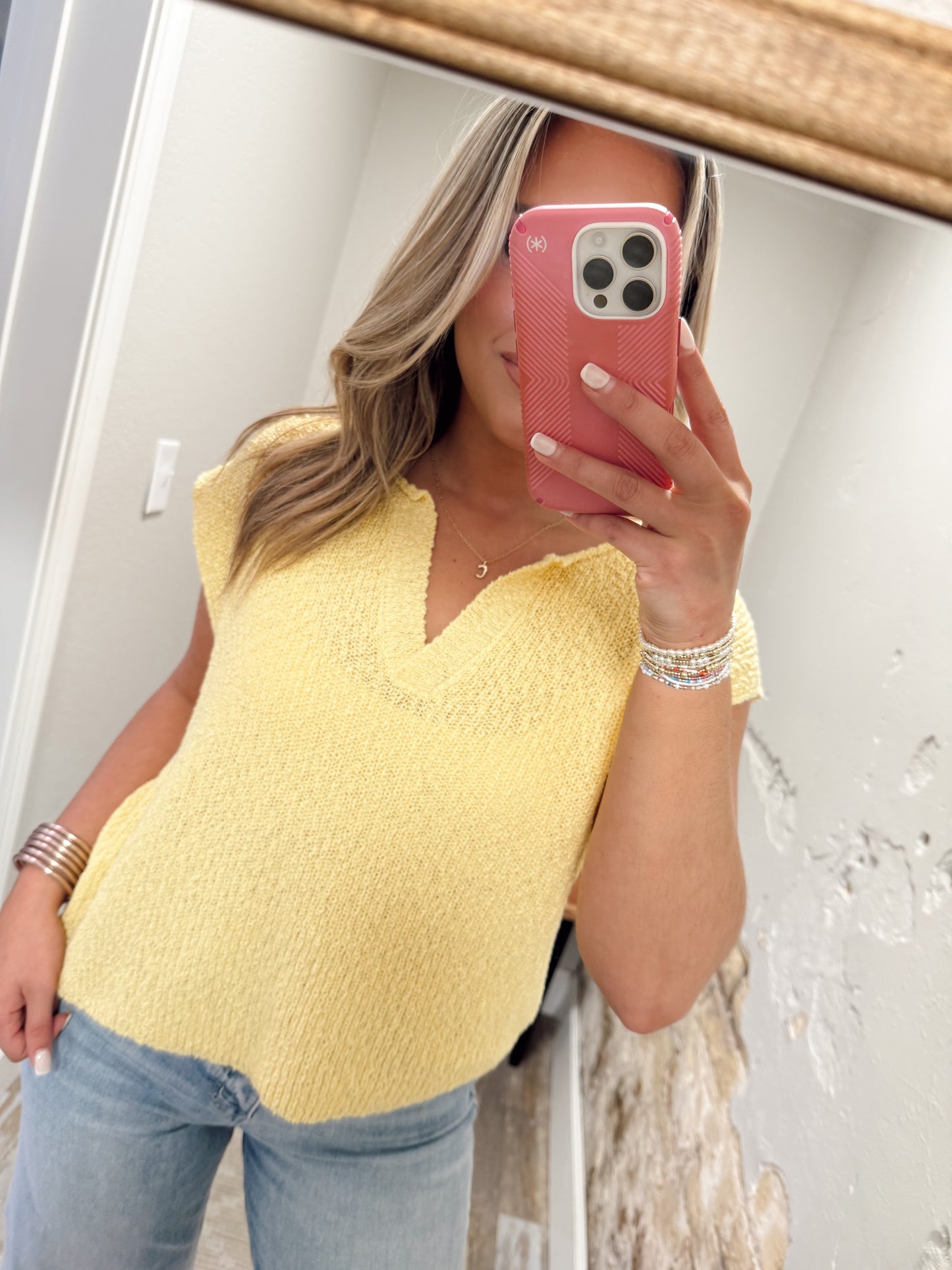 Always In Style Top - Yellow