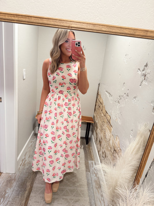 Blissful Gardens Midi Dress