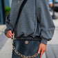 Ariana Crossbody - Woven Black