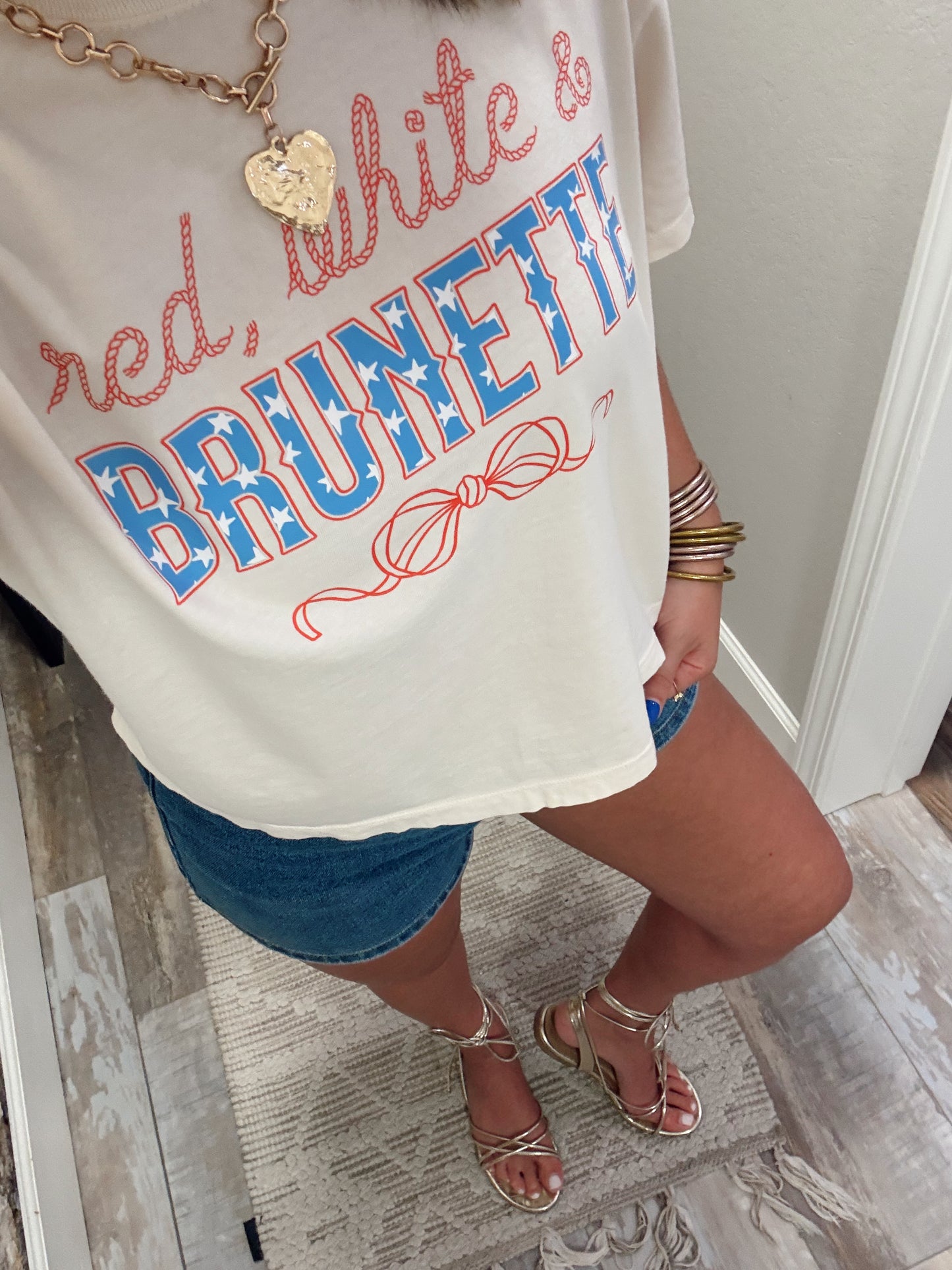 4th Of July Cropped Tees