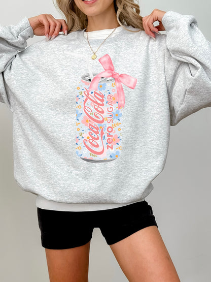 Floral Coke Zero Soda Can Sweatshirt