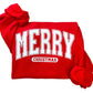 Merry Christmas Varsity Crewneck Sweatshirt