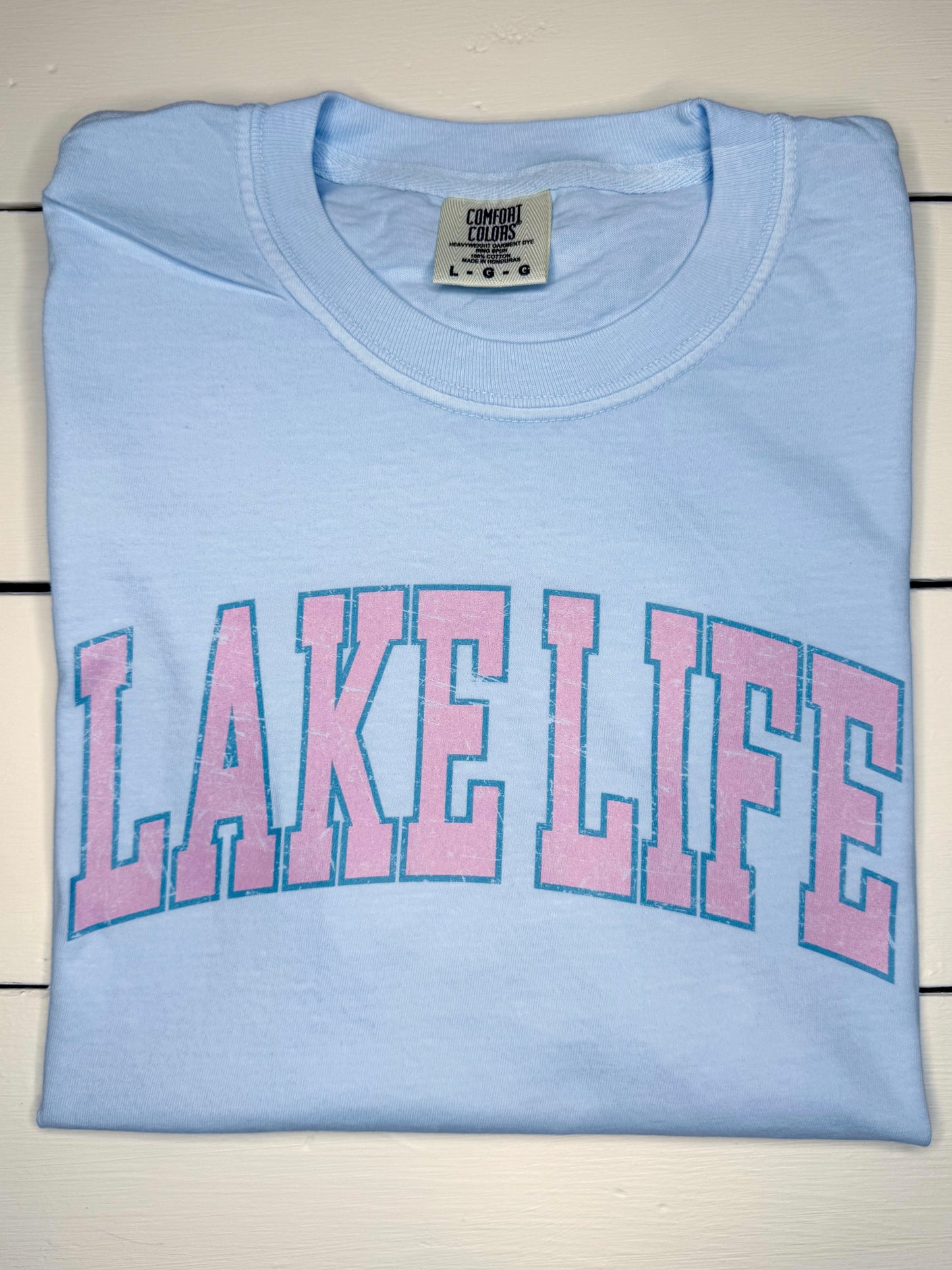 Lake Life Distressed Tee