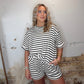 The Classic Stripe Set - Black