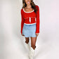 Girls Day Knit Top - Red