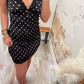 Sofia Satin Slip Dress - Black