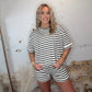 The Classic Stripe Set - Black