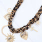 Chain Scarf Necklace - Leopard