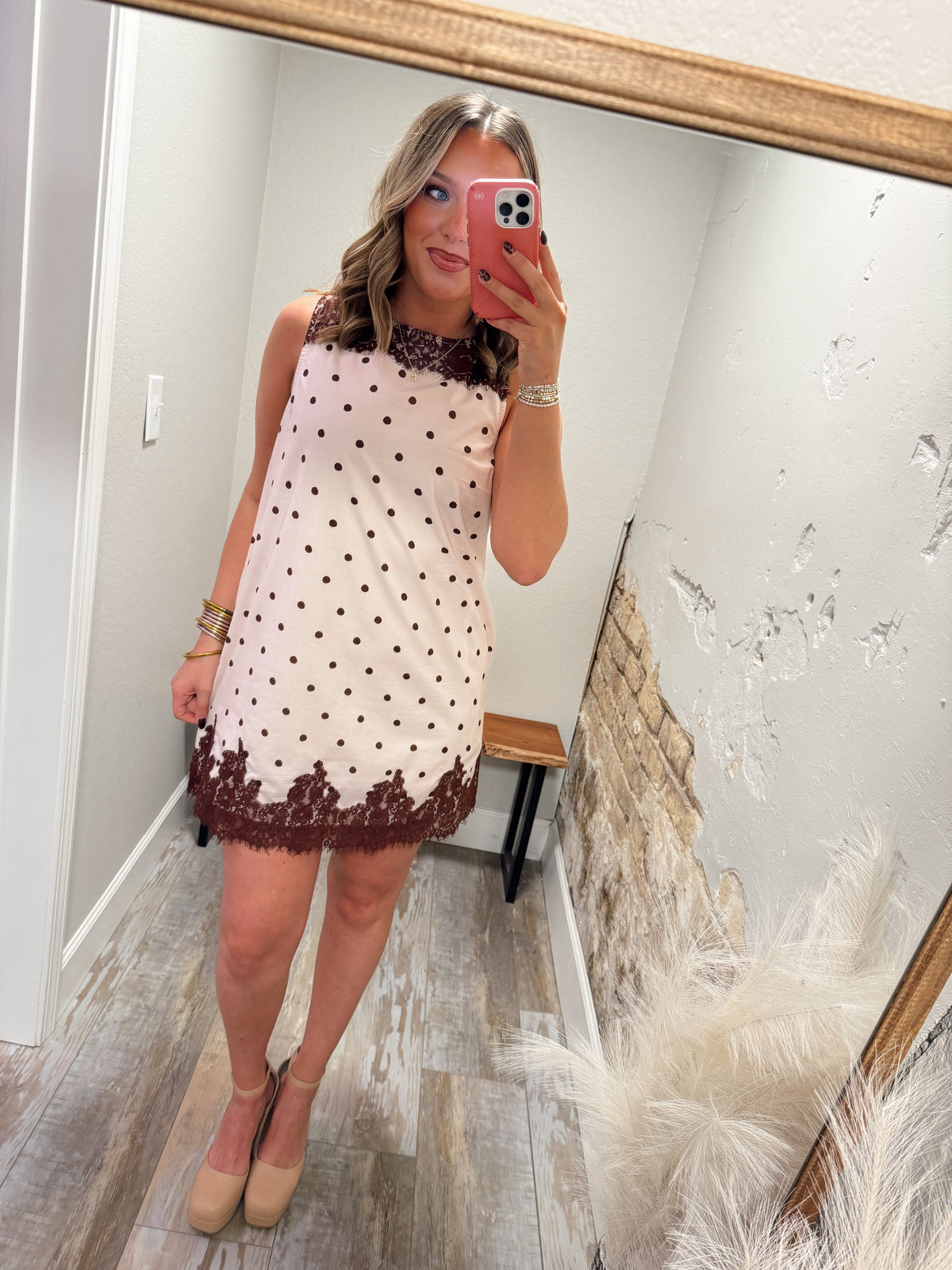 Mia Polka Dot Mini - Off White