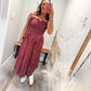 Southern Saturdays Midi - Maroon