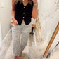 Sweater Vest Top - Black