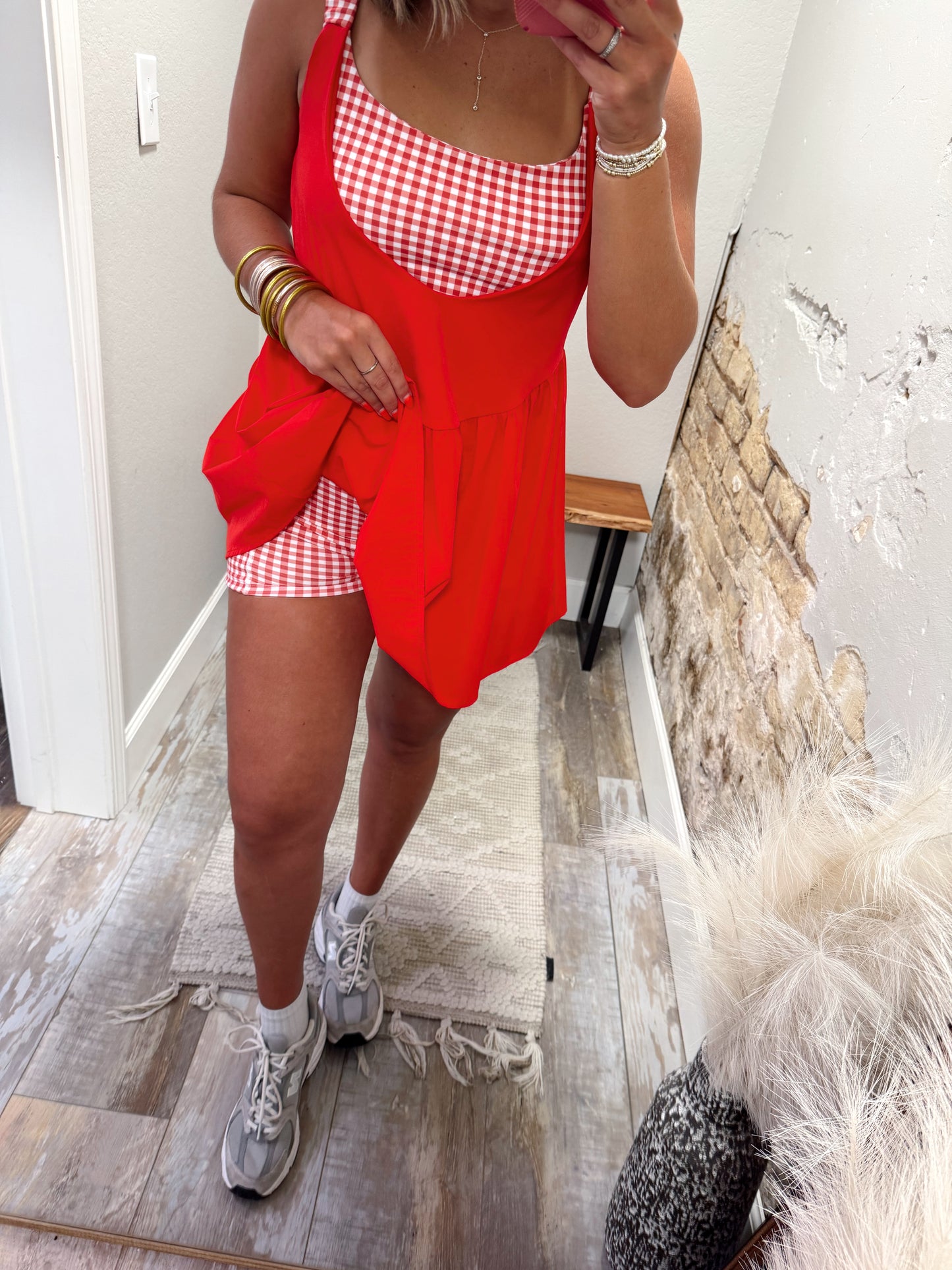 At The Grove Active Dress - Red