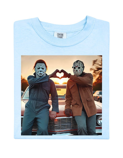 Michael and Jason Hand Hearts Tee