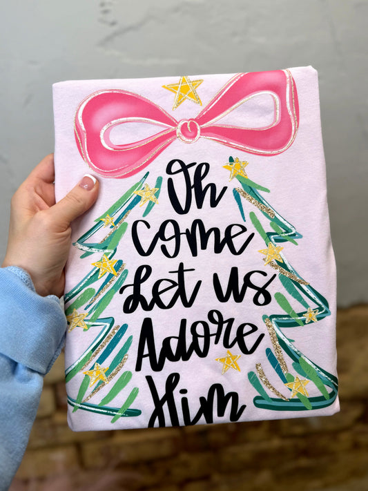 Doorbuster Oh Come Let Us Adore Him Tee