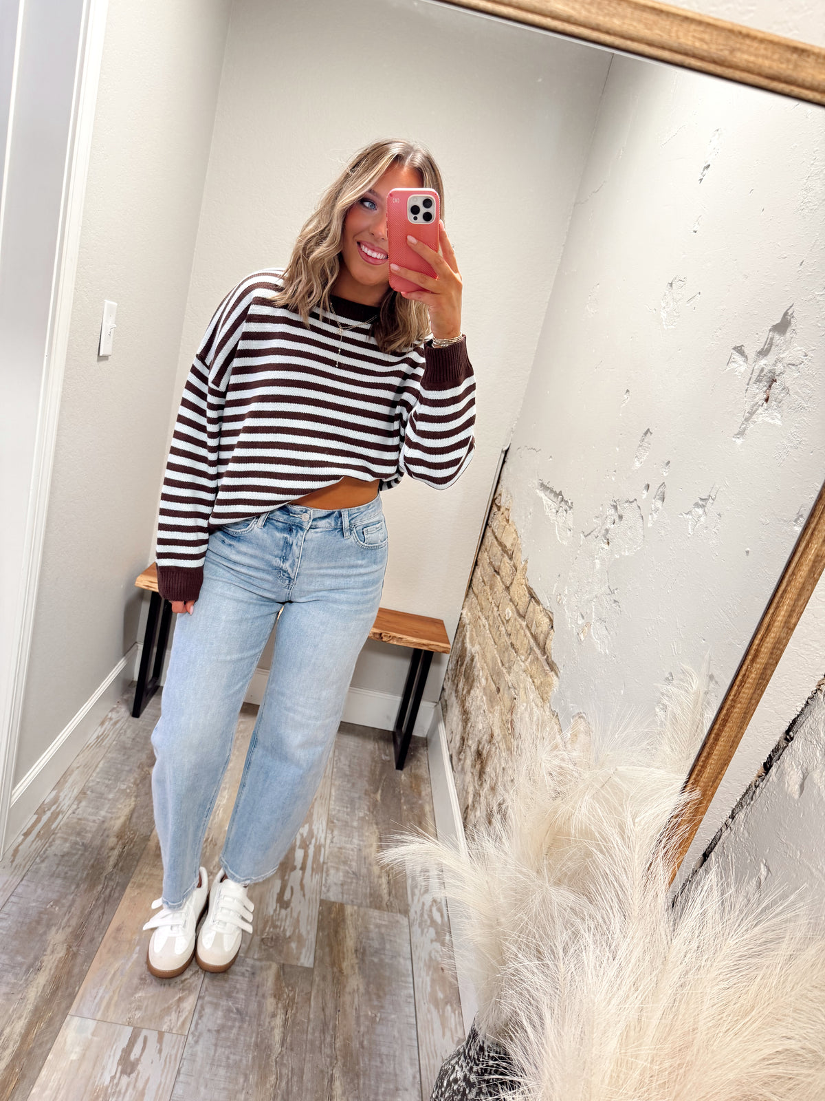 Sweet Seasons Sweater - Blue/Brown